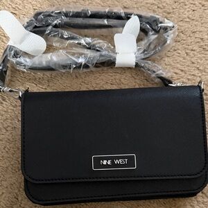 Nine West Black Clutch Wristlet
